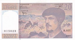 France, 20 Francs, 1997, UNC, p151i
Claude Debussy