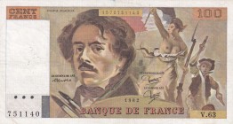 France, 100 Francs, 1982, XF(-), p154b
It has a light ballpoint pen and pinhole