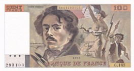 France, 100 Francs, 1991, UNC, p154f