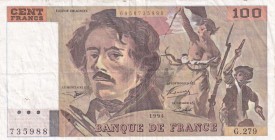 France, 100 Francs, 1994, VF, p154h