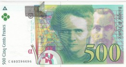 France, 500 Francs, 1995, XF, p160a