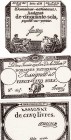 France, assignat, 1792/1793, UNC, (Total 3 banknotes)
New issue for collectors, 50 Sols, 1793, pA70; 25 Sols, 1792, pA55; 5 Livres, 1793, A76