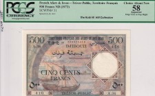 French Afars and Issas, 500 Francs, 1973, AUNC, p31
PCGS 58