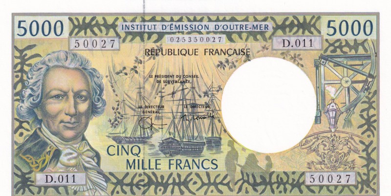 French Pacific Territories, 5.000 Francs, 1996, UNC, p3g