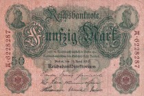 Germany, 50 Mark, 1910, VF, p41