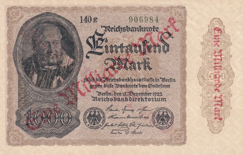 Germany, 1 Milliarde Mark, 1923, UNC, p113