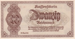 Germany, 20 Reichsmark, 1945, UNC, p187
Sedetenland & Lower Silesia