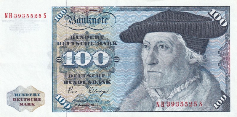 Germany - Federal Republic, 100 Deutsche Mark, 1980, XF, p34c