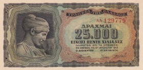Greece, 25.000 Drachmai, 1943, UNC(-), p123a