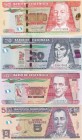 Guatemala, 5-10-20-50 Quetzales, 2013/2017, UNC, pNew, (Total 4 banknotes)
5 Quetzales, 2014; 10 Quetzales, 2016; 20 Quetzales, 2017; 50 Quetzales, 2...