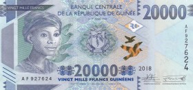 Guinea, 20.000 Francs, 2018, UNC, pNew