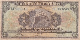Haiti, 1 Gourde, 1919, VF(-), p174