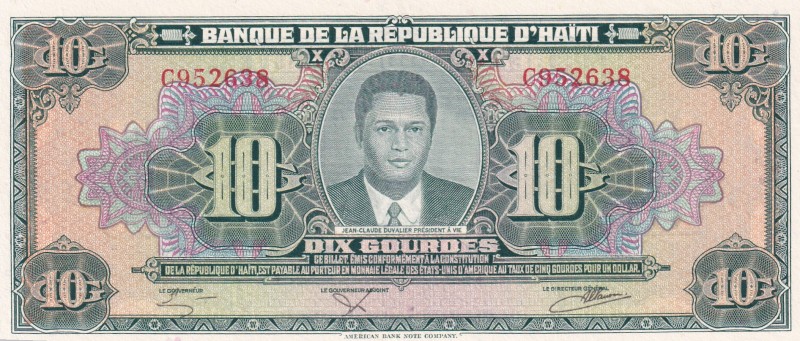 Haiti, 10 Gourdes, 1983, UNC, p242