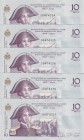 Haiti, 10 Gourdes, 2016, UNC, p272, (Total 5 banknotes)