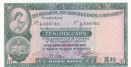 Hong Kong, 100 Dollars, 1981, UNC, p182i