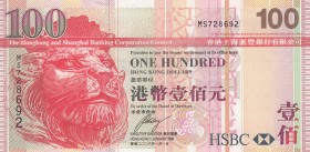 Hong Kong, 100 Dollars, 2008, UNC, p209e