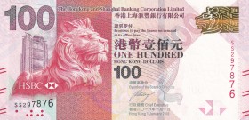 Hong Kong, 100 Dollars, 2010, UNC, p214