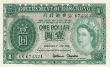 Hong Kong, 1 Dollar, 1959, XF (+), p324Ab
Queen Elizabeth II. Potrait