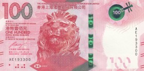 Hong Kong, 100 Dollars, 2018 (2019), UNC, pNew