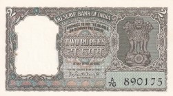 India, 2 Rupees, 1962/1967, UNC, p31
It has a punch hole.