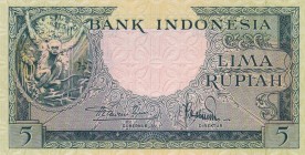 Indonesia, 5 Rupiah, 1957, UNC, p49a