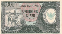 Indonesia, 10.000 Rupiah, 1964, UNC, p101