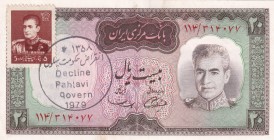 Iran, 20 Rials, 1969, UNC, p84
Stamped and scaly