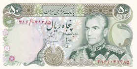 Iran, 50 Rials, 1974/1979, UNC, p101c
There is a stamp and stamp on the back.