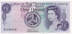 Isle of Man, 1 Pounds, 1972, UNC, p29
Queen Elizabeth II. Potrait