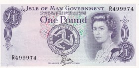 Isle of Man, 1 Pound, 1979, UNC, p34a
Queen Elizabeth II. Potrait