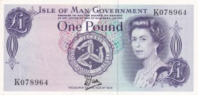 Isle of Man, 1 Pound, 1979, AUNC, p34a
Queen Elizabeth II. Potrait