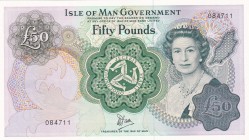 Isle of Man, 50 Pounds, 1983, UNC, p39a
Queen Elizabeth II. Potrait