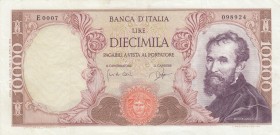 Italy, 10.000 Lire, 1962, VF, p97a
Michaelangelo Portrait