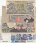Italy, VF, (Total 4 banknotes)
500 Lire, 1967, p93a; 10.000 Lire, 1984, p112; 2.000 Lire, 1973, p103; 1.000 Lire, 1979, p101