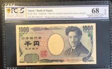 Japan, 1.000 Yen, 2004, UNC, p104d
PCGS 68 OPQ, High Condition