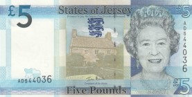 Jersey, 5 Pounds, 2010, UNC, p33
Queen Elizabeth II. Potrait