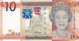 Jersey, 10 Pounds, 2010, UNC, p34
Queen Elizabeth II. Potrait