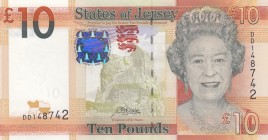 Jersey, 10 Pounds, 2019, UNC, p34b
Queen Elizabeth II. Potrait