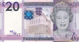 Jersey, 20 Pounds, 2010, UNC, p35
Queen Elizabeth II. Potrait