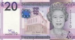 Jersey, 20 Pounds, 2010, UNC, p35
Queen Elizabeth II. Potrait
