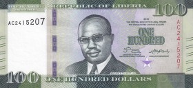 Liberia, 100 Dollars, 2016, UNC, p35