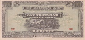 Malaya, 1.000 Dollars, 1945, UNC, pM10
Japanese Occupation WWII