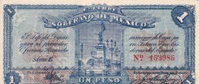 Mexico, 1 Peso, 1915, XF(+), pS881