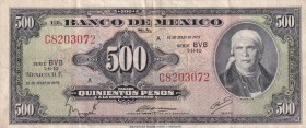 Mexico, 500 Pesos, 1973, VF, p51q