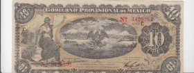 Mexico, 10 Pesos, 1914, UNC(-), pS1107
Dished