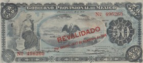 Mexico, 50 Pesos, 1914, AUNC(-), pS707
REVALIDADO