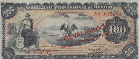 Mexico, 100 Pesos, 1914, AUNC, pS708
REVALIDADO