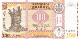 Moldova, 100 Lei, 2015, UNC, p25
