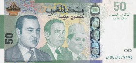 Morocco, 50 Dirhams, 2009, UNC, p72
Commemorative banknote