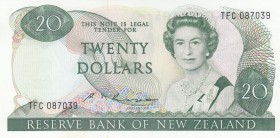 New Zealand, 20 Dollars, 1985, AUNC, p173b
Queen Elizabeth II. Potrait